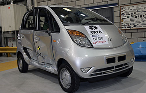 6 Tata Nano прошла британский краш-тест
