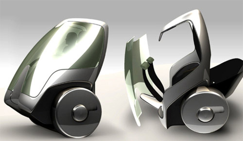 4 General Motors и Segway представили концепт двухколесного автомобиля